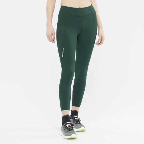 Calça Legging Salomon Cross Run 25'' Feminino Verdes | PT T17538